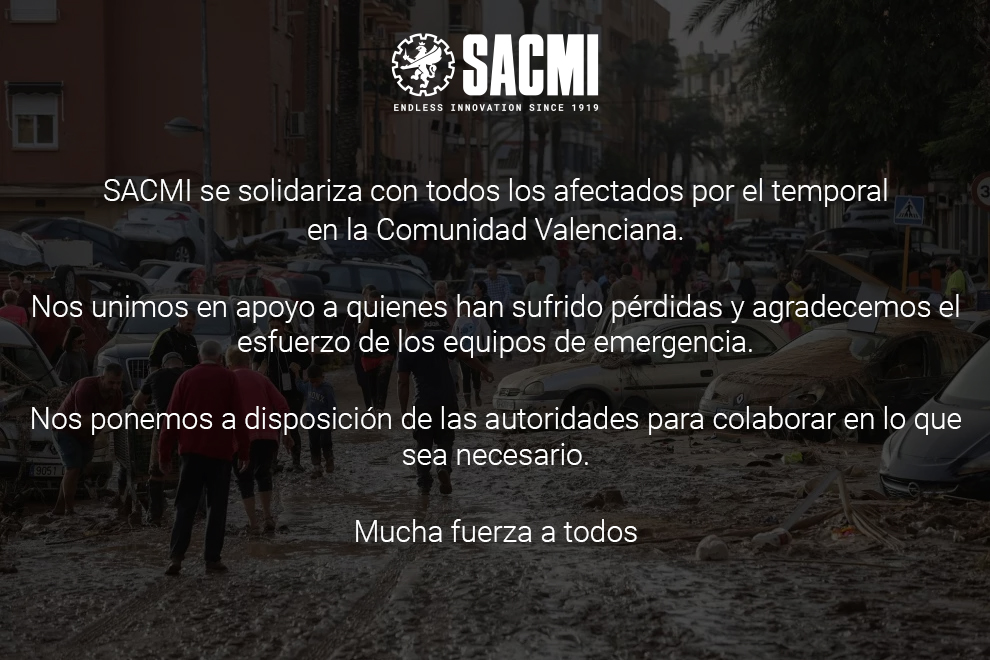 SACMI stands in solidarity with victims of the storm in the Valencian Community